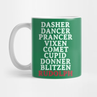 Reindeer names Mug